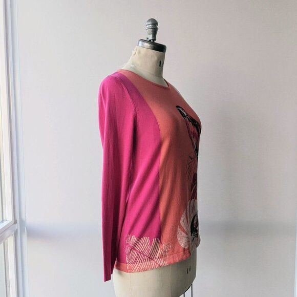 Gerry Weber Collection - Color Block Sweater with Embroidered Parrot - Picture 5 of 5